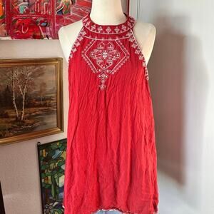 just love red bohemian tank top